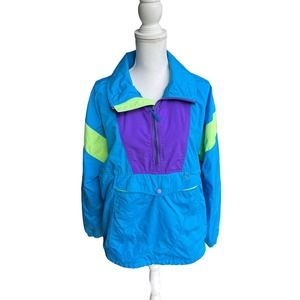 Helly Hansen Vintage Blue 1/4 Zip Wind Breaker Jacket Men’s Size S women’s M